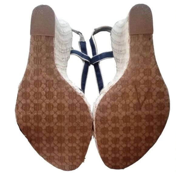 Lilly Pulitzer Ashley Canvas Sling Back Wedge Espadrilles Size 9 - Picture 4 of 6